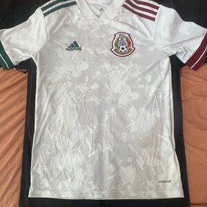 Boys Large Adidas Mexico Soccer Jersey